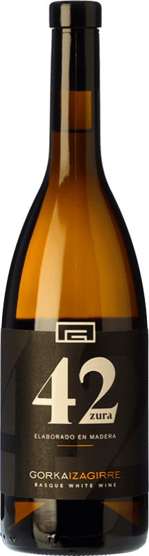 28,95 € | Vin blanc Gorka Izagirre 42 Zura D.O. Bizkaiko Txakolina Pays Basque Espagne Hondarribi Zuri 75 cl