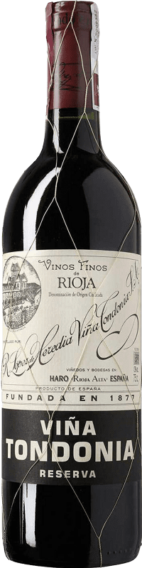 Бесплатная доставка | Красное вино López de Heredia Viña Tondonia Резерв D.O.Ca. Rioja Ла-Риоха Испания Tempranillo, Grenache, Graciano, Mazuelo бутылка Магнум 1,5 L