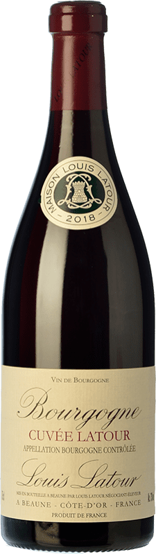 24,95 € Free Shipping | Red wine Louis Latour Cuvée Latour Crianza A.O.C. Bourgogne Burgundy France Pinot Black Bottle 75 cl