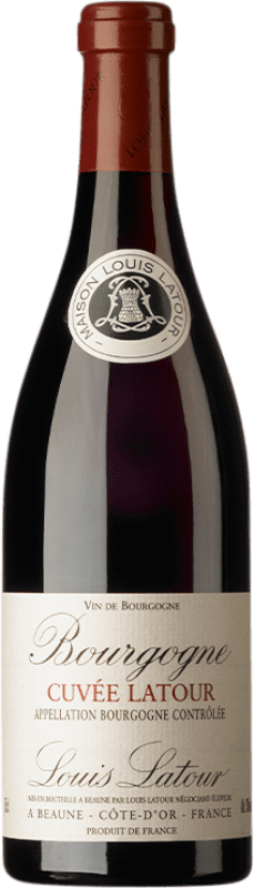 Free Shipping | Red wine Louis Latour Cuvée Latour Aged A.O.C. Bourgogne Burgundy France Pinot Black 75 cl