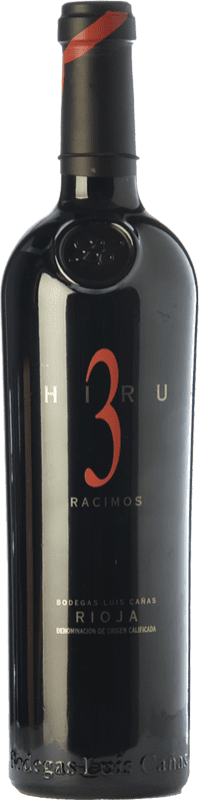 128,95 € | Красное вино Luis Cañas Hiru 3 Racimos старения D.O.Ca. Rioja Ла-Риоха Испания Tempranillo 75 cl
