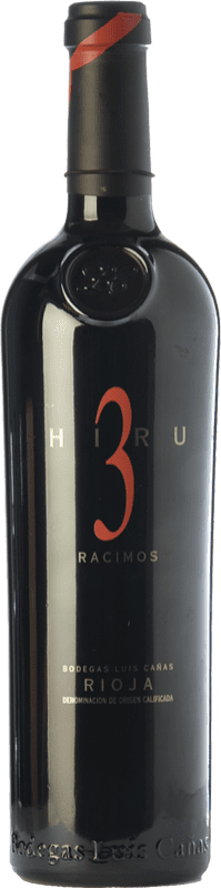 128,95 € 免费送货 | 红酒 Luis Cañas Hiru 3 Racimos 岁 D.O.Ca. Rioja