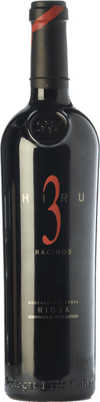 141,95 € | Rotwein Luis Cañas Hiru 3 Racimos Crianza — Kurze Fassreifung D.O.Ca. Rioja La Rioja Spanien Tempranillo 75 cl