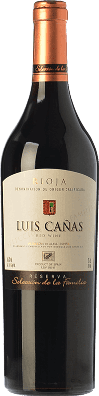 Envío gratis | Vino Tinto Luis Cañas Selección Reserva Familiar D.O.Ca. Rioja La Rioja España Tempranillo 75 cl