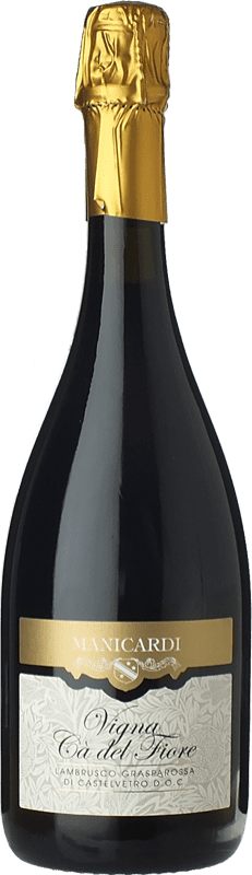Free Shipping | Red wine Manicardi Vigna Cà del Fiore D.O.C. Lambrusco Grasparossa di Castelvetro Emilia-Romagna Italy Lambrusco 75 cl