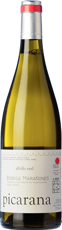 16,95 € | Белое вино Marañones Picarana старения D.O. Vinos de Madrid Сообщество Мадрида Испания Albillo 75 cl