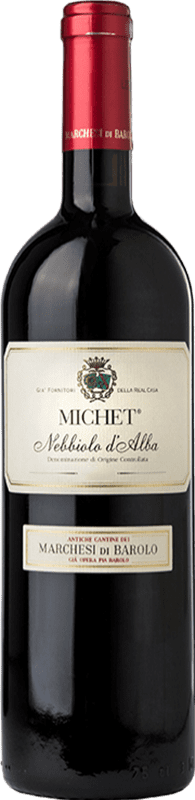 Бесплатная доставка | Красное вино Marchesi di Barolo Michet D.O.C. Nebbiolo d'Alba Пьемонте Италия Nebbiolo — Неббиоло 75 cl