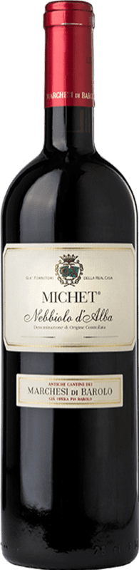 14,95 € Spedizione Gratuita | Vino rosso Marchesi di Barolo Michet D.O.C. Nebbiolo d'Alba