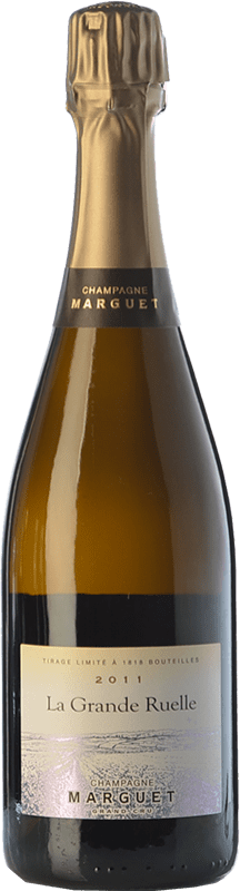 Free Shipping | White sparkling Marguet La Grande Ruelle Grand Cru A.O.C. Champagne Champagne France Pinot Black Organic 75 cl