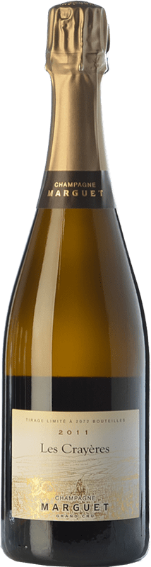 Free Shipping | White sparkling Marguet Les Crayères Grand Cru A.O.C. Champagne Champagne France Pinot Black, Chardonnay 75 cl