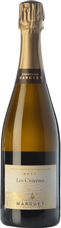 Free Shipping | White sparkling Marguet Les Crayères Grand Cru A.O.C. Champagne Champagne France Pinot Black, Chardonnay Organic 75 cl