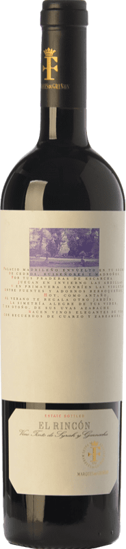 16,95 € | Vin rouge Marqués de Griñón El Rincón Crianza D.O. Vinos de Madrid La communauté de Madrid Espagne Syrah, Grenache 75 cl