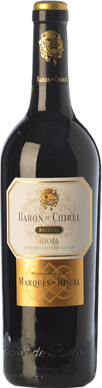 78,95 € Free Shipping | Red wine Marqués de Riscal Barón de Chirel Reserva D.O.Ca. Rioja The Rioja Spain Tempranillo, Cabernet Sauvignon Bottle 75 cl
