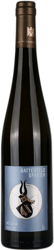 Бесплатная доставка | Белое вино Battenfeld Spanier Mölsheim сухой Q.b.A. Rheinhessen Rheinhessen Германия Riesling Органический 75 cl