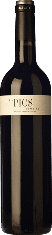 17,95 € Free Shipping | Red wine Mas Alta Els Pics Crianza D.O.Ca. Priorat Catalonia Spain Syrah, Grenache, Cabernet Sauvignon, Carignan Bottle 75 cl
