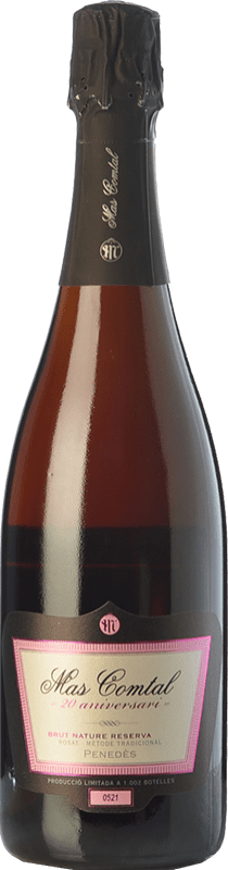 16,95 € | Rosé sparkling Mas Comtal 20 Aniversari Rosé Reserve D.O. Penedès Catalonia Spain Merlot Bottle 75 cl