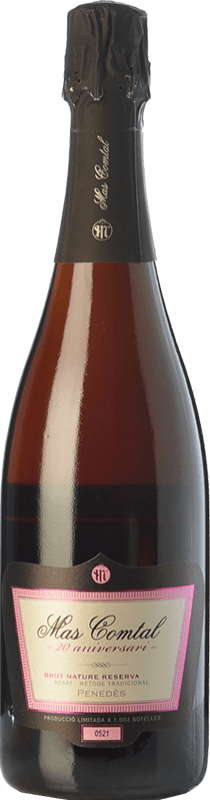 16,95 € Spedizione Gratuita | Spumante rosato Mas Comtal 20 Aniversari Rosé Riserva D.O. Penedès Biologico