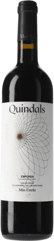 18,95 € | Red wine Mas Estela Quindals Aged D.O. Empordà Catalonia Spain Syrah, Grenache, Carignan Bottle 75 cl