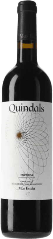16,95 € | Red wine Mas Estela Quindals Aged D.O. Empordà Catalonia Spain Syrah, Grenache, Carignan 75 cl