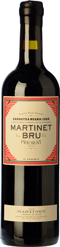 27,95 € Free Shipping | Red wine Mas Martinet Bru Crianza D.O.Ca. Priorat Catalonia Spain Syrah, Grenache Bottle 75 cl