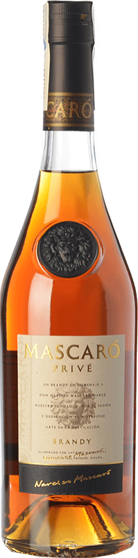 22,95 € Envio grátis | Brandy Conhaque Mascaró Privé D.O. Penedès