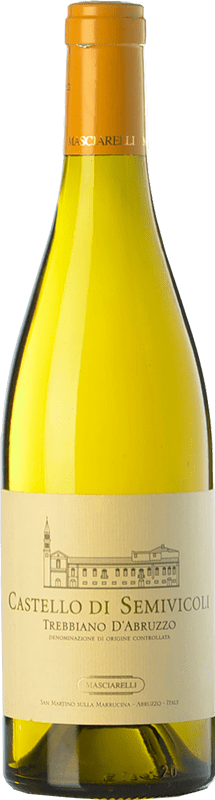 Бесплатная доставка | Белое вино Masciarelli Castello di Semivicoli D.O.C. Trebbiano d'Abruzzo Абруцци Италия Trebbiano — Треббиано 75 cl