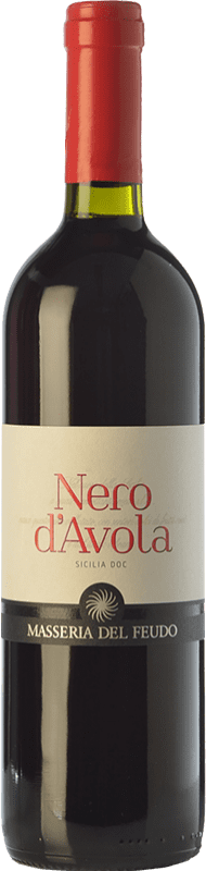 11,95 € | Красное вино Masseria del Feudo I.G.T. Terre Siciliane Сицилия Италия Nero d'Avola 75 cl