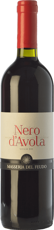 Free Shipping | Red wine Masseria del Feudo I.G.T. Terre Siciliane Sicily Italy Nero d'Avola 75 cl