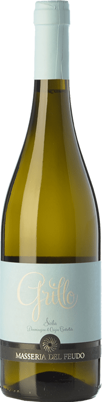 Envio grátis | Vinho branco Masseria del Feudo I.G.T. Terre Siciliane Sicília Itália Grillo 75 cl