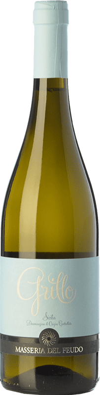 12,95 € | Weißwein Masseria del Feudo I.G.T. Terre Siciliane Sizilien Italien Grillo Ökologisch 75 cl