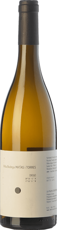 29,95 € | White wine Matías i Torres Diego Crianza D.O. La Palma Canary Islands Spain Vijariego White Bottle 75 cl