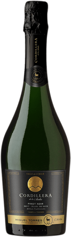 21,95 € | Белое игристое вино Miguel Torres Cordillera Brut — брют Crianza — Крианса I.G. Valle Central Центральная долина Чили Pinot Noir — Пино Нуар 75 cl