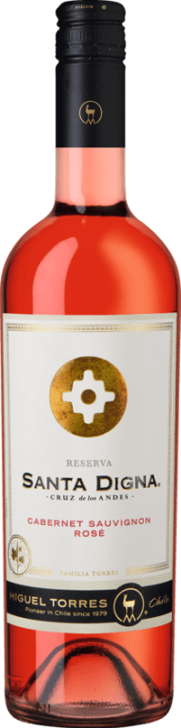 8,95 € | 玫瑰酒 Miguel Torres Santa Digna I.G. Valle Central 中央谷地 智利 Cabernet Sauvignon 75 cl
