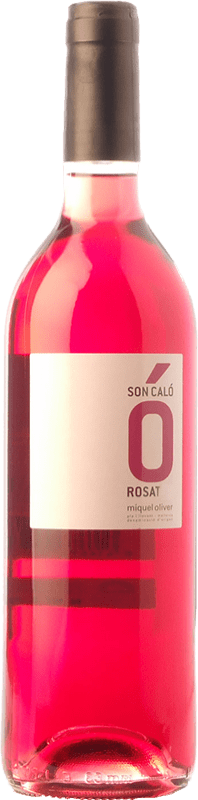 6,95 € Free Shipping | Rosé wine Miquel Oliver Son Caló Rosat D.O. Pla i Llevant Balearic Islands Spain Tempranillo, Callet, Fogoneu Bottle 75 cl
