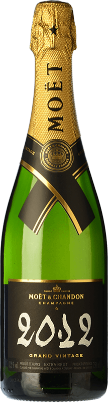 71,95 € | Espumante branco Moët & Chandon Grand Vintage Reserva A.O.C. Champagne Champagne França Pinot Preto, Chardonnay, Pinot Meunier 75 cl