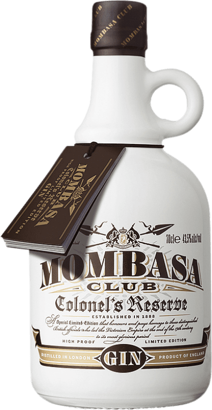 Envio grátis | Genever Gin Mombasa Club Colonel's Reserva Reino Unido 70 cl Envio grátis | Genever Gin Mombasa Club Colonel's Reserva Reino Unido 70 cl