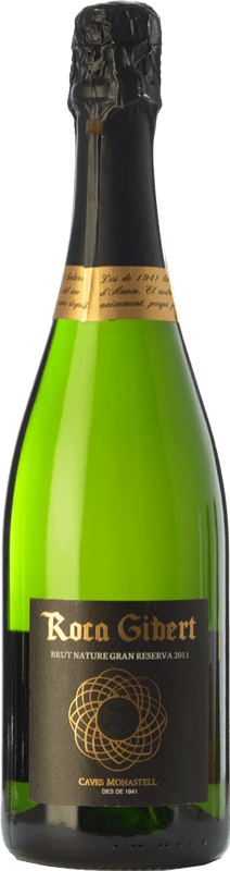 36,95 € Envio grátis | Espumante Branco Monastell Roca Gibert Brut Nature — Bruto Natural Grande Reserva D.O. Cava