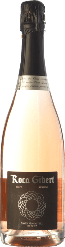 23,95 € Бесплатная доставка | Розовое игристое вино Monastell Roca Gibert Brut — брют Pàl·lid — Бледный D.O. Cava