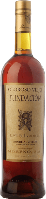 Envío gratis | Vino Generoso Fortificado Moreno Oloroso Viejo Fundación 1819 D.O. Montilla-Moriles Andalucía España Pedro Ximénez 75 cl