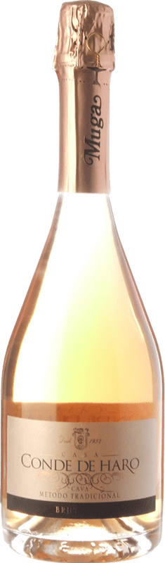 22,95 € Free Shipping | Rosé sparkling Muga Conde de Haro Rosé Brut D.O. Cava Catalonia Spain Grenache Bottle 75 cl
