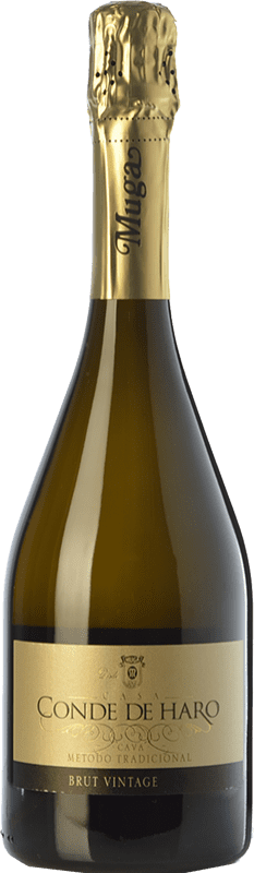 17,95 € | 白起泡酒 Muga Conde de Haro Vintage 香槟 D.O. Cava 加泰罗尼亚 西班牙 Viura, Malvasía 75 cl