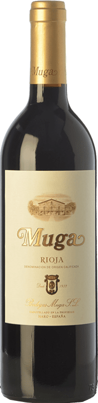18,95 € Envío gratis | Vino Tinto Muga Crianza D.O.Ca. Rioja Media Botella 37 cl
