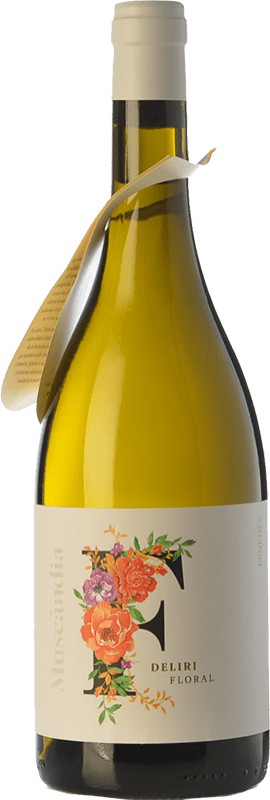 Free Shipping | White wine Muscàndia Deliri Floral D.O. Penedès Catalonia Spain Sauvignon White, Muscat 75 cl