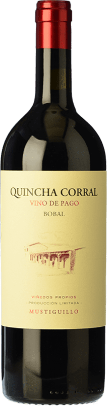 89,95 € | Red wine Mustiguillo Quincha Corral Aged D.O.P. Vino de Pago El Terrerazo Valencian Community Spain Bobal Bottle 75 cl