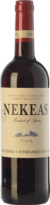 4,95 € | Red wine Nekeas Tempranillo-Merlot Joven D.O. Navarra Navarre Spain Tempranillo, Merlot Bottle 75 cl