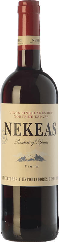 4,95 € | Red wine Nekeas Tempranillo-Merlot Young D.O. Navarra Navarre Spain Tempranillo, Merlot Bottle 75 cl