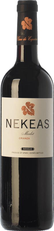 7,95 € Free Shipping | Red wine Nekeas Crianza D.O. Navarra Navarre Spain Merlot Bottle 75 cl