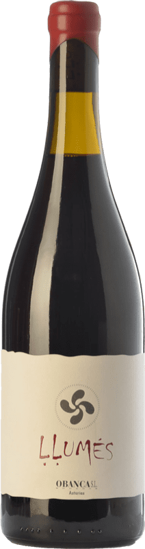 16,95 € Free Shipping | Red wine Obanca Llumés Crianza Spain Verdejo Black Bottle 75 cl