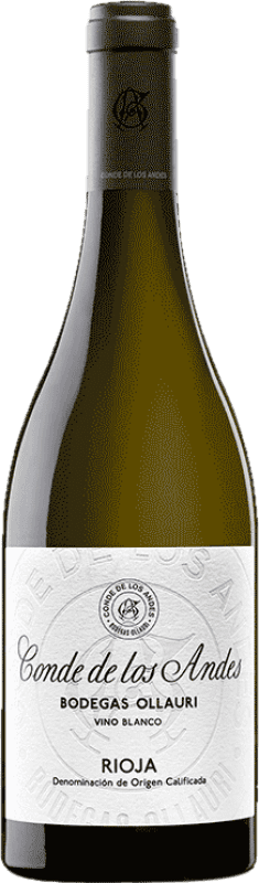 Kostenloser Versand | Weißwein Ollauri Conde de los Andes Crianza — Kurze Fassreifung D.O.Ca. Rioja La Rioja Spanien Viura 75 cl