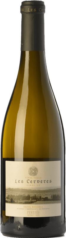 22,95 € Free Shipping | White wine Oriol Rossell Les Cerveres Crianza D.O. Penedès Catalonia Spain Xarel·lo Bottle 75 cl